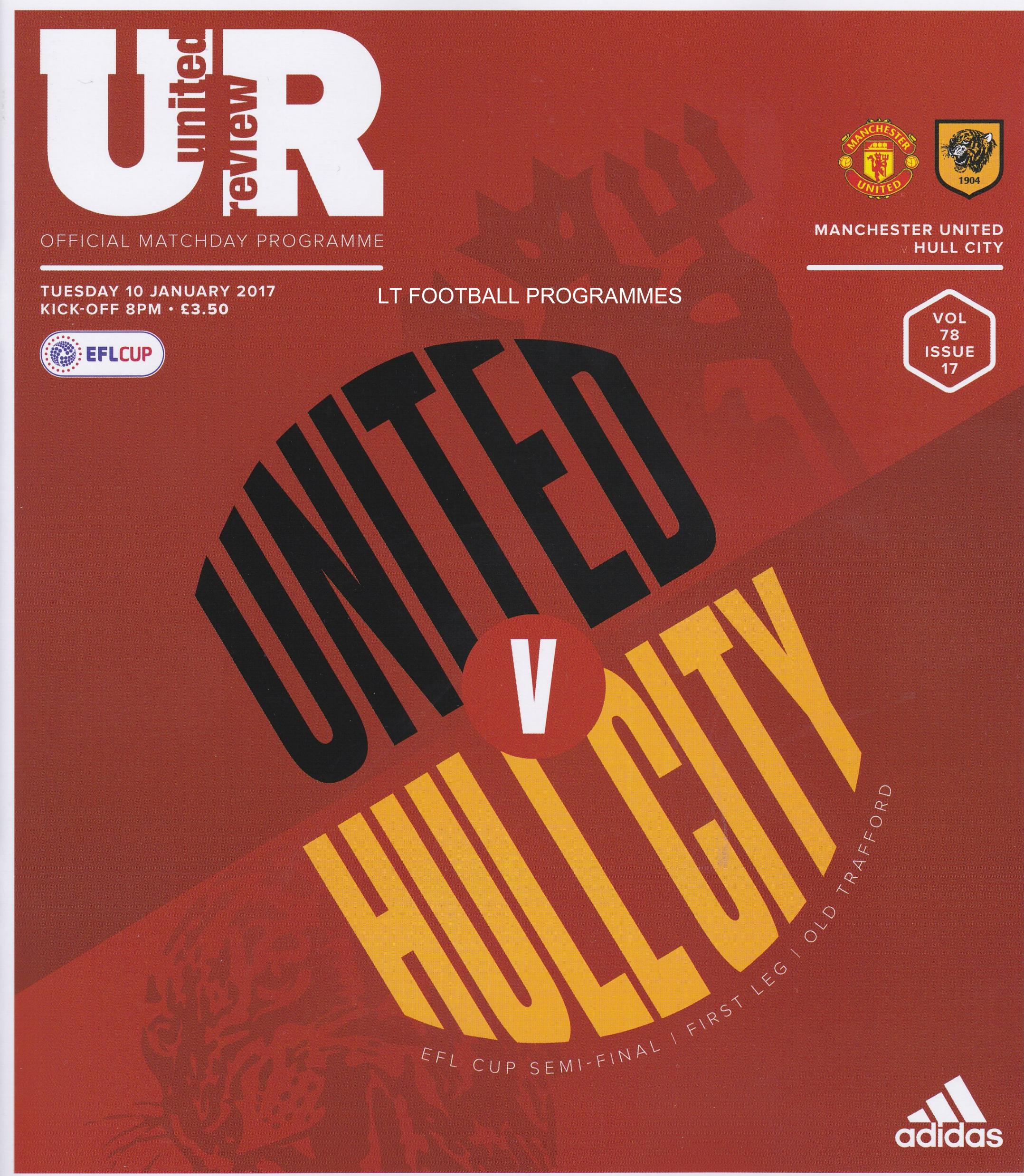 2017 EFL CUP SEMI-FINAL - MAN UTD v HULL CITY